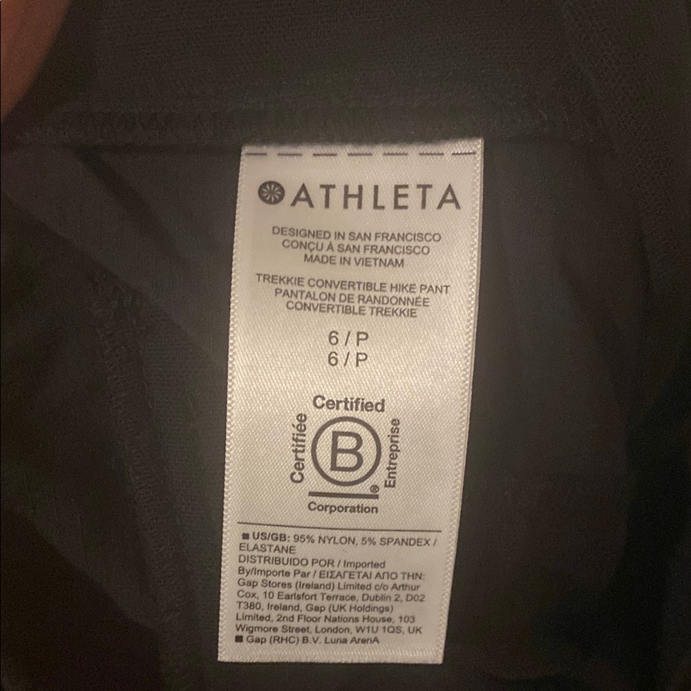 Athleta Black Cargo and Cropped Pants and Shorts High Waist Woman 6 - Picture 8 of 13